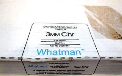 New! 100 Whatman 3MM Chr Chromatography Paper 3030-917