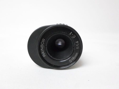 Rainbow S16mm 1:1.4 CCTV  Security Camera Mountable Lens