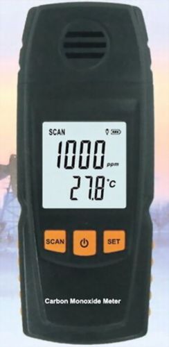 SR8705 Carbon Monoxide Meter, CO+Temp 2-in-1 Meter, CO gas tester detector meter