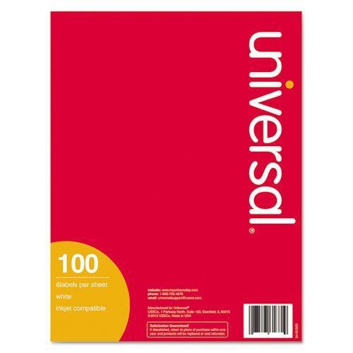 Universal Office Products 80005 Inkjet/laser Printer Labels, 3 1/3 X 4, White,