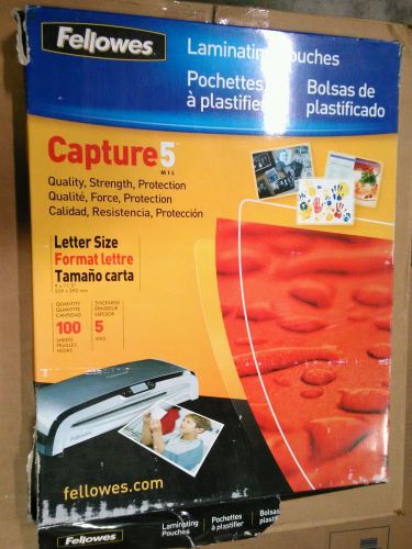 Fellowes Letter-sized Laminating Pouches 5 mil - 100 sheets - New