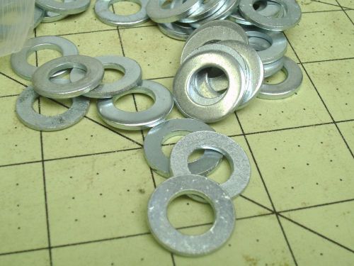 (52) FLAT WASHER I.D. 10MM O.D. 20MM THICK 2MM ZINC PLATED #57854