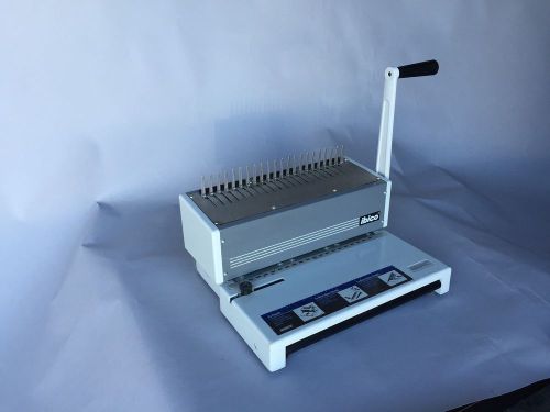 Ibico Ibimatic Paper Comb Binding Punch Binder Machine  w/ Tray &amp; plastic combs.