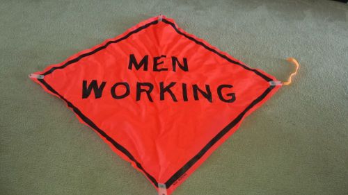 Men Working Construction Sign