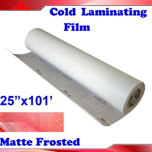 25&#034;x101&#039; matte pvc cold laminating film for laminator for sale