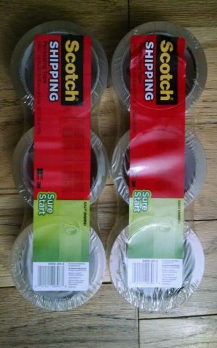 scotch tape shipping packaging 43 yds each, 6 rolls total