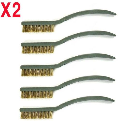 Toothbrush Style Stainless Steel Wire Brush 10 PCS