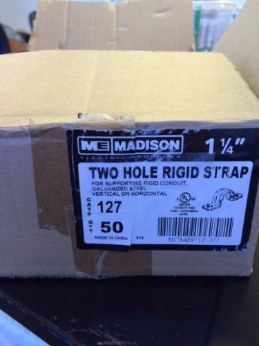 Two hole rigid strap 1 1/4&#034; qty avaiable: 1 box of 50! for sale