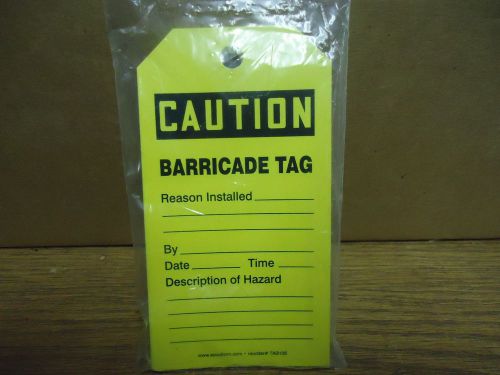 Caution barricade tags for sale