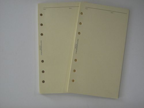 Lefax Yellow Unruled Refill Pad for 4 or 6 Ring Planner