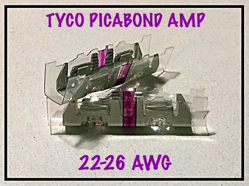 TYCO AMP PICABOND PURPLE ELECTRICAL WIRE CONNECTORS #406585-1 LOT OF 200