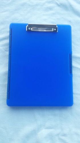 Blue Dexas Plastic Clip board Paper and File Holder clipboard