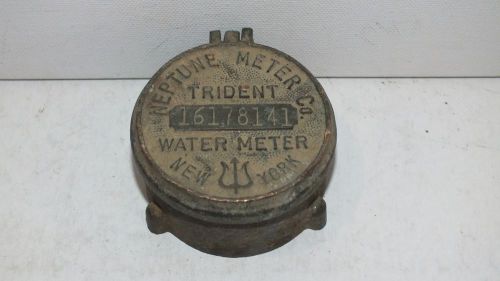 VTG Bronze Neptune Meter Company Brass Trident Water NY E13