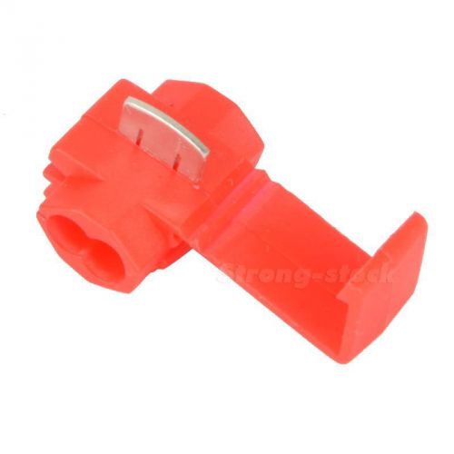 New Electrical Cable Wire Snap Lock Splice Connectors Red SGAR