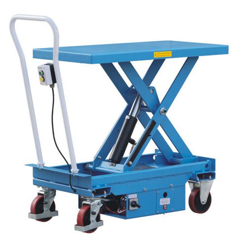Eoslift electric / powered scissor lift cart / table 1100 lb. capacity for sale