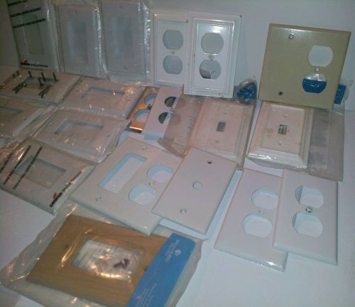 Mixed Lot Electric Wall Plates, Switches &amp; Outlets
