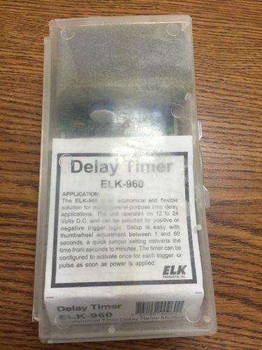 Elk 960 Delay Timer 12/24v DC 1-60 Sec. New In Box!