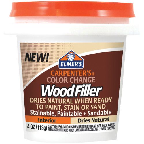 Elmers Color Change Wood Filler 4oz-Natural 026000009126