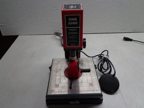 Pierce Socbox SNB 2000 Numbering Machine with Foot Pedal