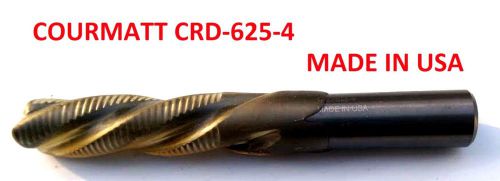 Courmatt CNC 5/8&#034; Solid Carbide Roughing Spirals 3 Flute Chipbreaker-Downcut Bit