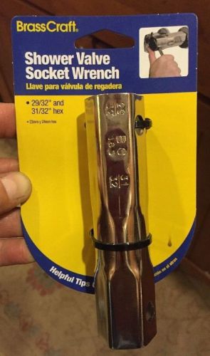 Shower Valve Socket Wrench 29/32&#034; &amp; 31/32&#034; For Removing Hex Tub &amp; Shower Valve
