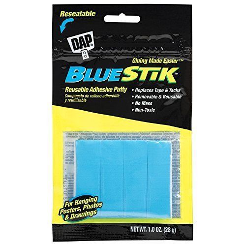 LOT OF 2           Dap Blue Stik  Reusable Adhesive Putty 1 Oz.   Non-Toxic