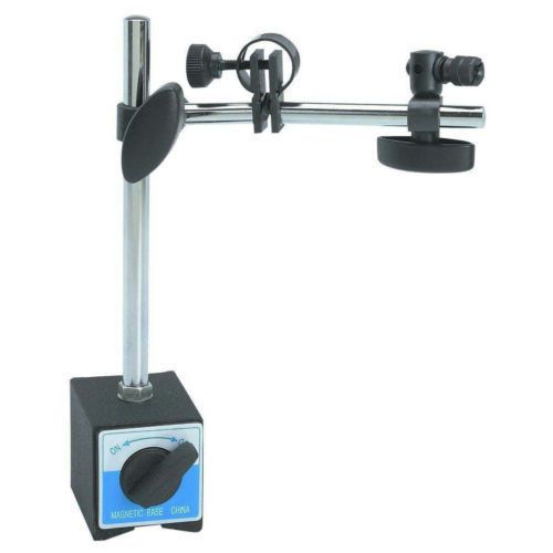 Magnetic dial test indicator base switch activated with fine adjustable arm new for sale