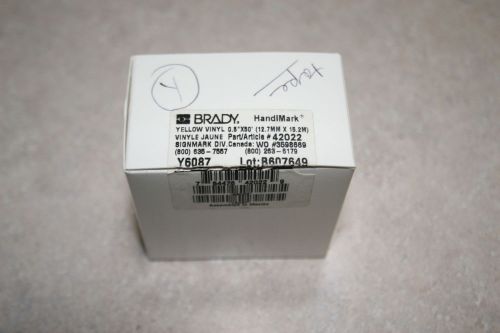 Brady HandiMark Yellow Vinyl 0.5 X 50 (42022)