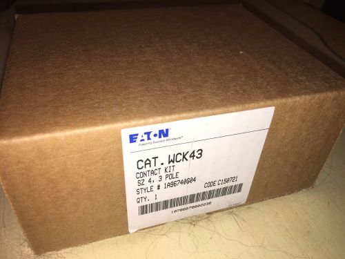 NEW OEM Cutler Hammer WCK43 Nema Size 4 Contact Kit ! NEW IN BOX ! FOR W200M4CFC
