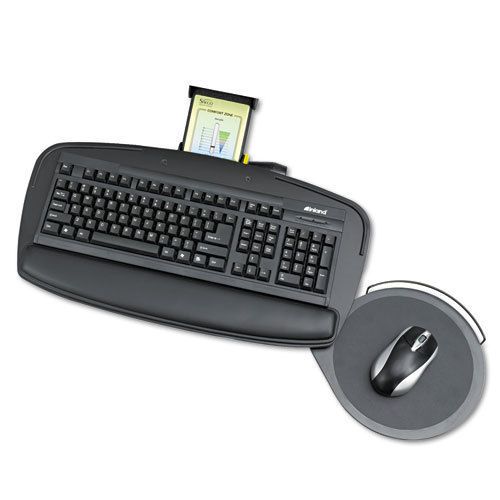 Safco Premier Series Keyboard Platforms, 21w x 11-1/2d, Black