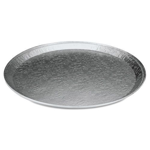 Aluminum embossed tray, round, 12 in for sale