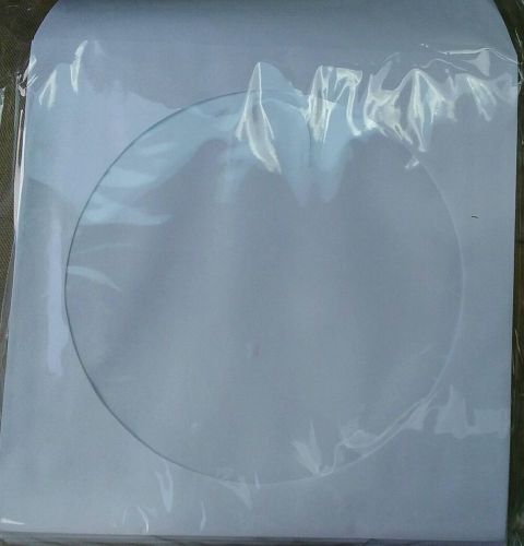 White Cd/dvd sleeves with window
