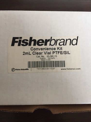 Fisherbrand Convenience Kit 2mL Clear Vial PTFE/SIL Cat. No. 03-391-15