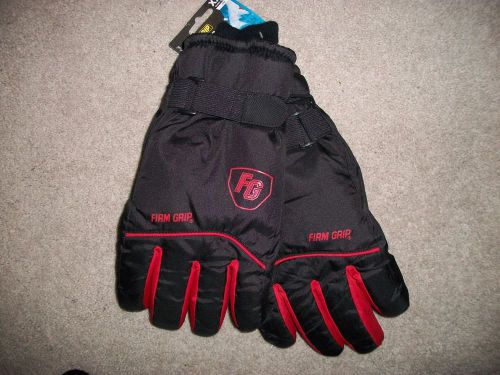 FG Firm Grip XXLarge Ski Gloves NEW #5705 Knit Wrists - Velcro Wrist Closure
