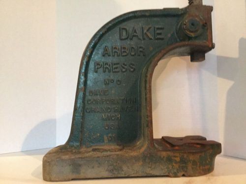 Dake arbor press no.0 1 1/2 ton manual hand bench press 1.5 for sale