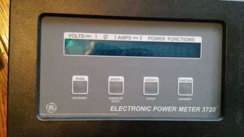 GE 3720 ACM 277 Digital Electronic Power Monitor Meter 20 mA 3-Phase / Warranty