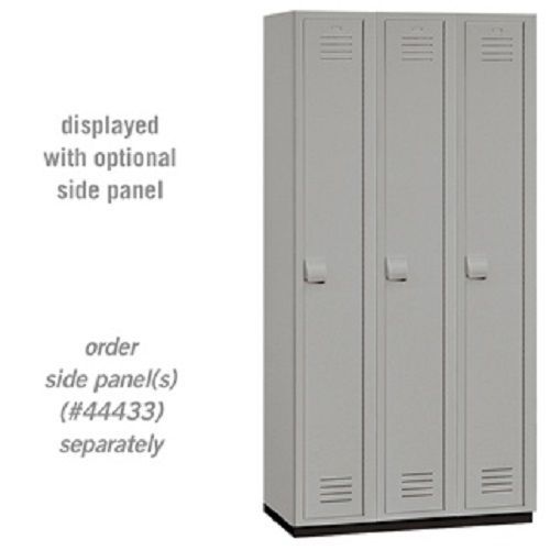 Heavy duty plastic locker - single tier - 3 wide - 6 feet high - 18 inches deep for sale