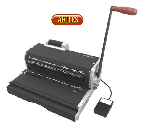 Akiles Coilmac-ER+ Coil Binding Machine &amp; Oval Holes Punch with Inserter ( New )