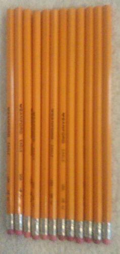 Sanford Eagle No. 2-Yellow Pencils-12 Unsharpened W/Erasers-Not Packaged