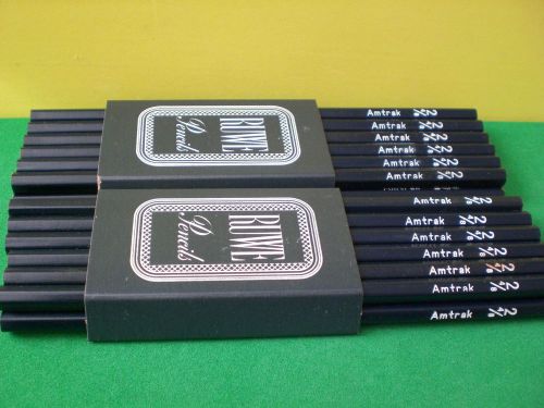 2 Dozens RUWE AMTRAK 2 4/8 Pencils Made in USA New