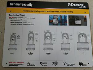 Master Lock Metal Display Board - Commercial Padlock System