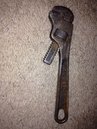 Vintage Lawson Angled Head Heavy Duty Pipe Wrench, The Lawson Mfg. Co. 8&#034;