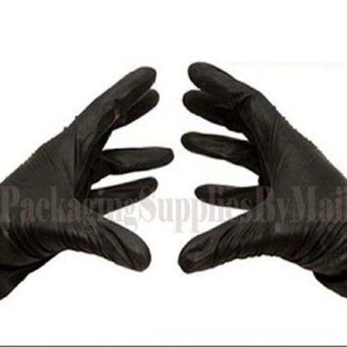 4 mil black nitrile medical gloves powder free for all sizes: s, m, l, xl &amp; xxl for sale