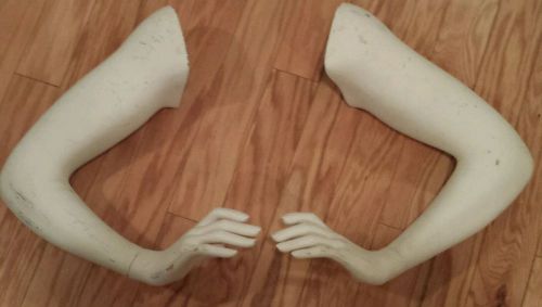 PAIR FEMALE MANNEQUIN ARMS &amp; HANDS Greneker / Wolf Vine Style