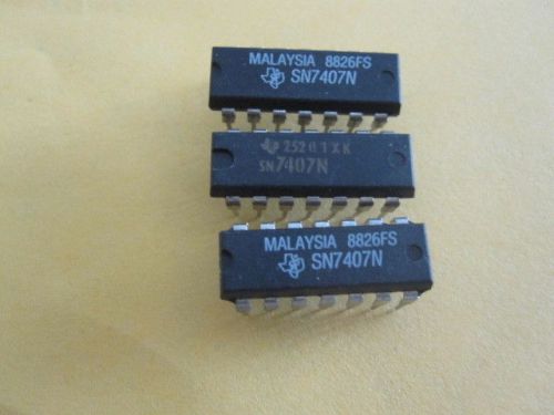 SN7407 N 1 ITEM) ( HEX BUFFERS/DRIVERS WITH OPEN-COLLECTOR HIGH-VOLTAGE OUTPUTS)