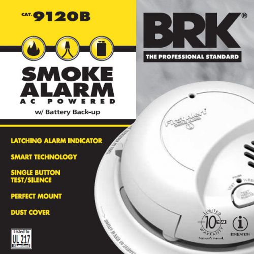 Box of 12 BRK Brand New Smoke Alarms 9120B