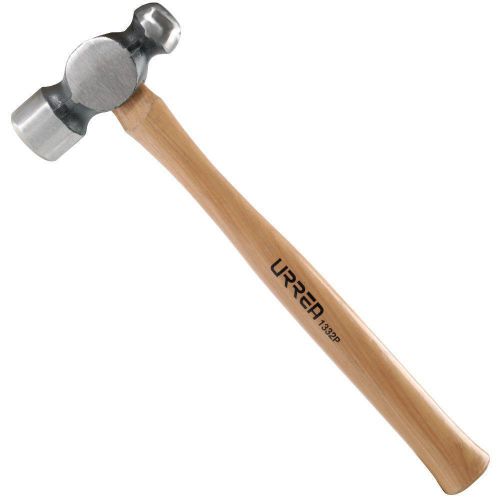 URREA 8 oz. Ball Pein Hammer With Hickory Wood Handle Steel Alloy Head