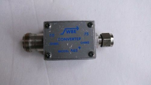 Wideband 50 to 75 ohm impedance transformer. 1 to 1500 MHz, tested, guaranteed.