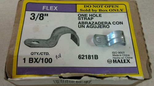 Halex 62181b One Hole Cable Strap, 3/8&#034;, Galvanized box of 101