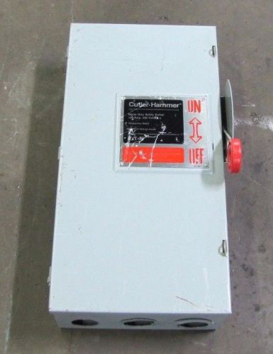 CUTLER HAMMER DH363FGK 100A 100 A AMP 600V 3P FUSIBLE SAFETY DISCONNECT SWITCH